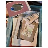 Assorted Decorative Picture Frames, Matting and Glass