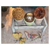 Shelf and Assorted Decorative Items