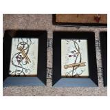 Four Framed Hanging Picture and Bird Picture