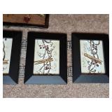 Four Framed Hanging Picture and Bird Picture