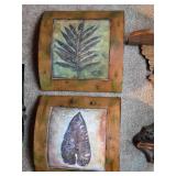 Misc. Decorative Items, (2) Small Wall Shelfs