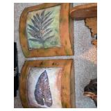 Misc. Decorative Items, (2) Small Wall Shelfs