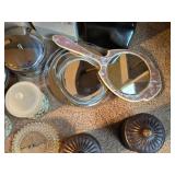 Assorted Kleenex Boxes, Canisters and Mirrors