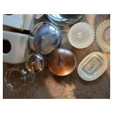 Assorted Kleenex Boxes, Canisters and Mirrors