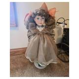 Delton 20" Porcelain Victorian Dress "Sharon" Doll