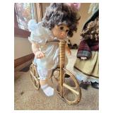 Vintage Dolls One on Tricycle
