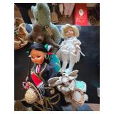 Assorted Dolls and Accessories