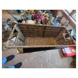 Nice Basket with Large Lot of Assorted Hanging Accessories