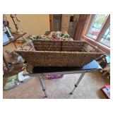 Nice Basket with Large Lot of Assorted Hanging Accessories