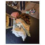 Vintage Dolls and Doll Chair