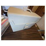 Assorted Candles and Storage Container