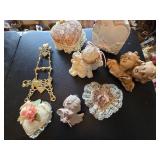Vintage Cherub and Assorted Home Decor Items