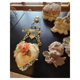 Vintage Cherub and Assorted Home Decor Items