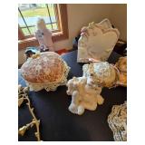 Vintage Cherub and Assorted Home Decor Items