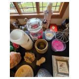 Assorted Candles and Home Decor Items