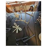 Assorted Picture Frame Holders and Dragonfly