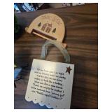 Assorted Home Decor Items and Pig Piggy Bank