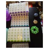 Large Assortment of Pill Dispensers