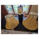 (2) Lamp Shades and (8) Bed Risers
