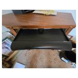 Computer Desk with Chair, Apple Keyboard and Epson Printer (untested)