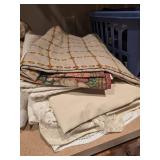 Large Lot of Assorted Table Clothes