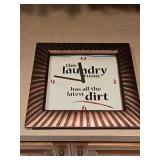 Assorted Laundry Room Decorative Items