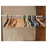 60+ Assorted Hangers, Many Heavy Duty Wood Hangers