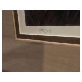 Medium Sized Signed and Numbered Framed Moose Print