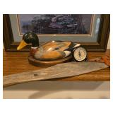 Misc. Duck Related Home Decor Items with Wall Shelf