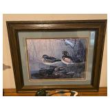 Misc. Duck Related Home Decor Items with Wall Shelf
