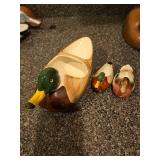 Vintage Duck Pewter and Brass Candy Dish, Duck Candy Dishes Etc.