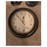 Assorted Home Decor Items, Wall Clock and Coasters