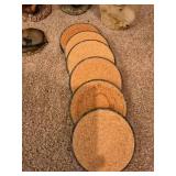 Assorted Home Decor Items, Wall Clock and Coasters