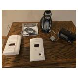 (2) Carbon Dioxide Detectors, Home Phone and Digital Alarm Clock