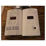 (2) Carbon Dioxide Detectors, Home Phone and Digital Alarm Clock
