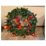 Large Lighted Christmas Wreath