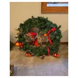 Large Lighted Christmas Wreath