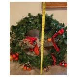 Large Lighted Christmas Wreath