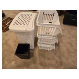 Clothes Hamper, Waste Basket and Storage Bins
