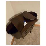 Vintage Martha Washington 3 Drawer Sewing Stand/ Nightstand and Mirror