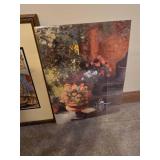 (1) Large Decorative Framed Print and (2) Smaller Prints