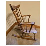 Small Rocking Chair, Vintage Rocking Horse and Stuffed Animal