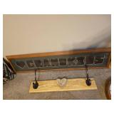 Decorative Pillows, Clock and Misc. Wall Decor