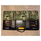 Set of Hunting Arrows in Camouflage Case