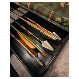 Set of Hunting Arrows in Camouflage Case