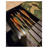 Set of Hunting Arrows in Camouflage Case