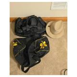 (2) Regular Size Duffle Bags and Hat