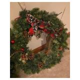 (2) Custom Made Hunting Related Christmas Wreaths, Medium Size