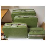 Vintage Hardshell Vinyl Luggage Set