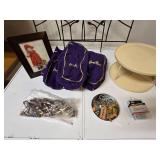 Home Decor, Serving Tray, Large Bunch of Crown Royal Bags, Misc. Hardware